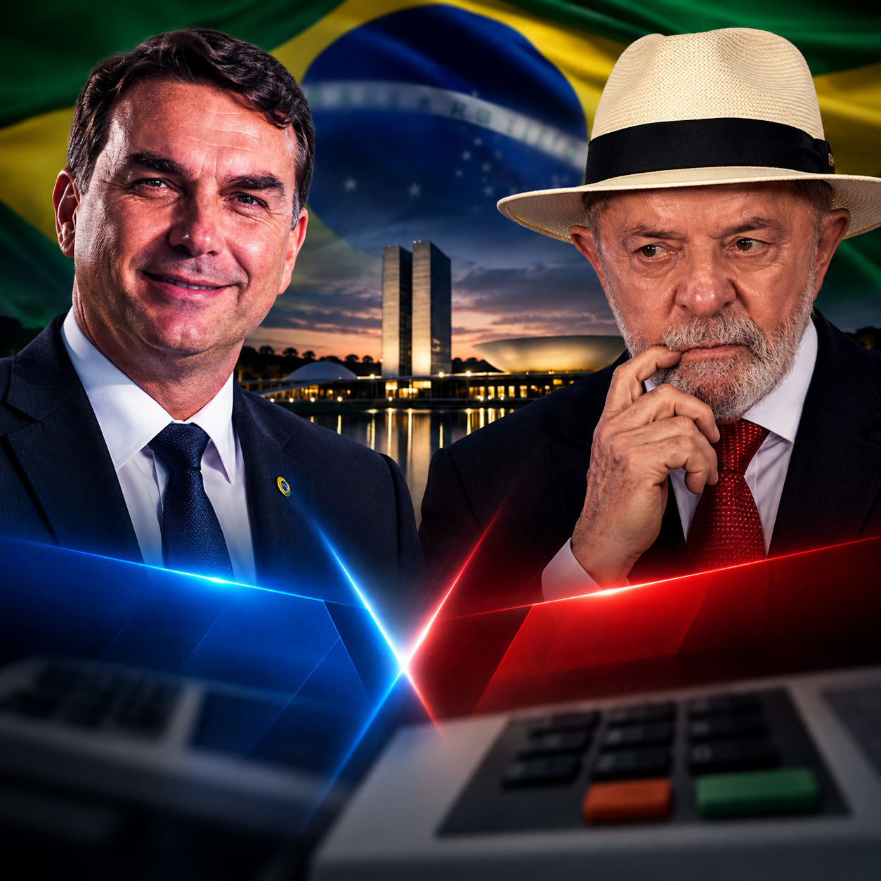 Pesquisa Vox Brasil coloca Flávio Bolsonaro numericamente à frente de Lula na reta final