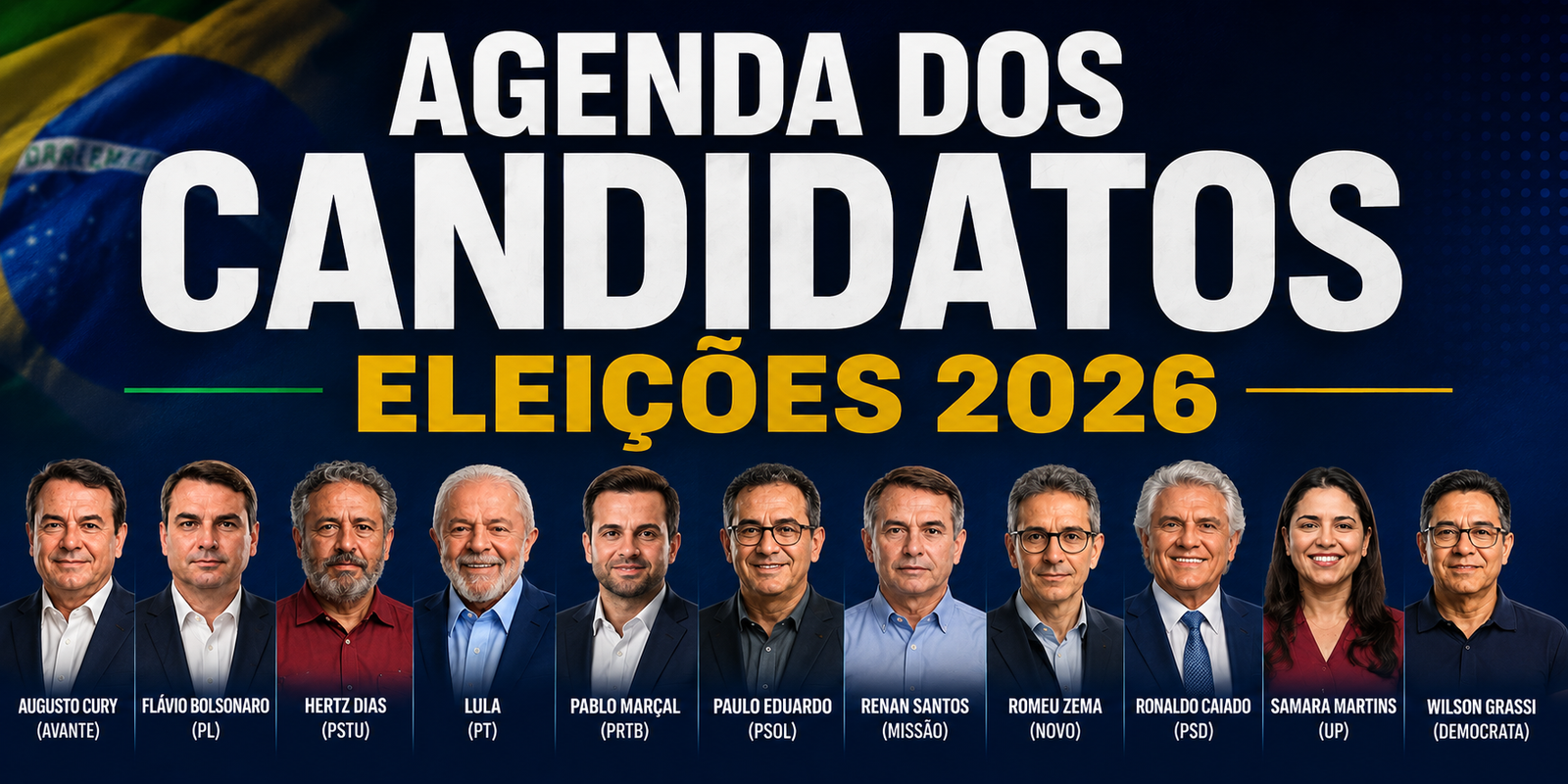ELEIÇÕES 2026: presidenciáveis percorrem o país nesta sexta-feira; veja a agenda dos candidatos